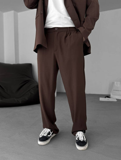 Modern Essential Men's Pleated Trousers – Tailored Comfort for Everyday Refinement