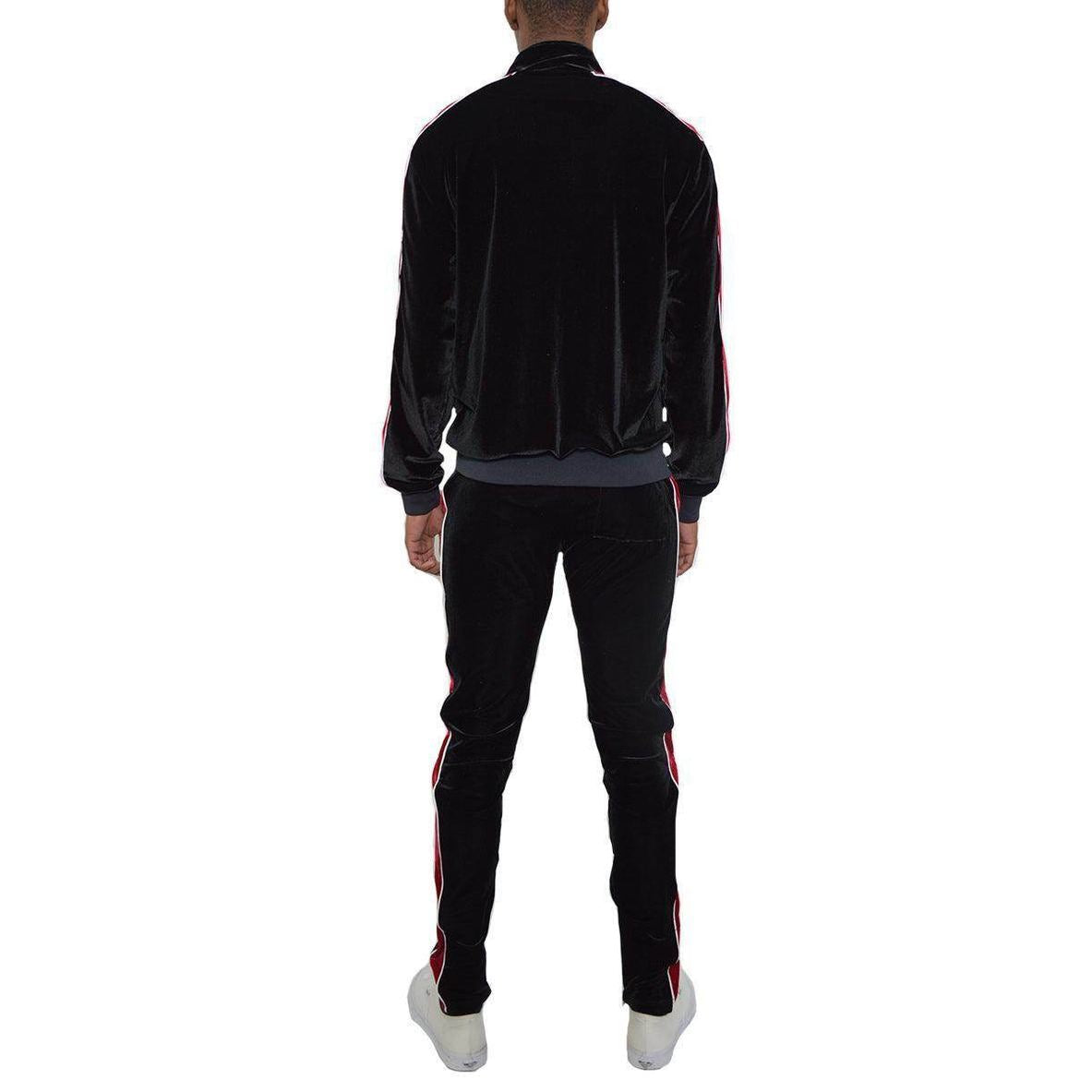Mens Velour Track Set - Stylish 2PC Outfit