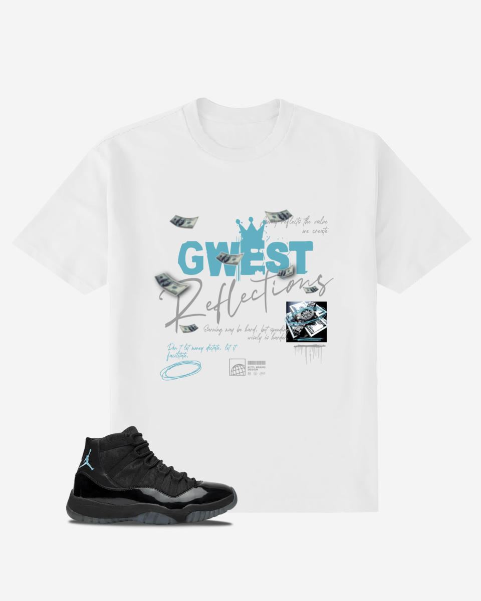 G-West Money Reflections Oversized  T-Shirt Mens