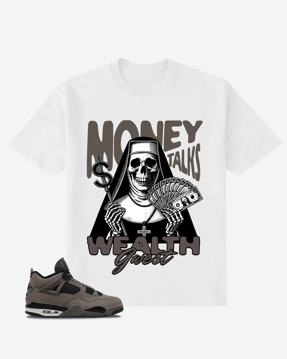 G-West Money Talks Wealth Whisper Oversized T-Shirt Mens
