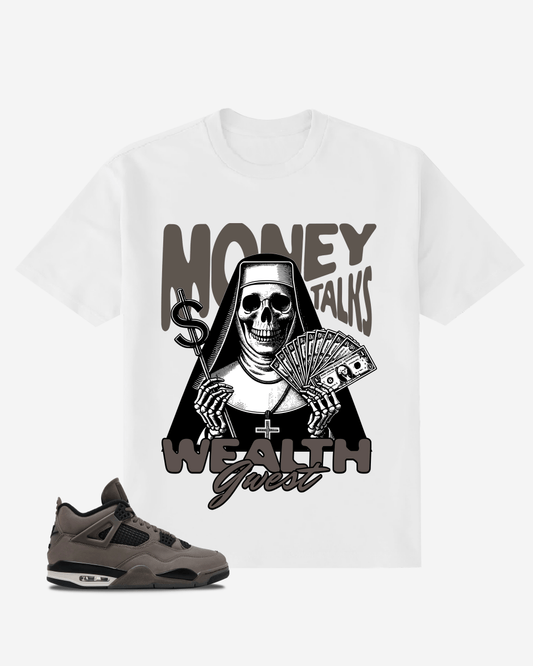 G-West Money Talks Wealth Whisper Oversized T-Shirt Mens