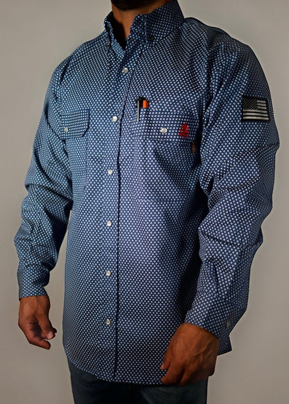 Camisa de trabajo FR Pearl Snap - Honor Navy