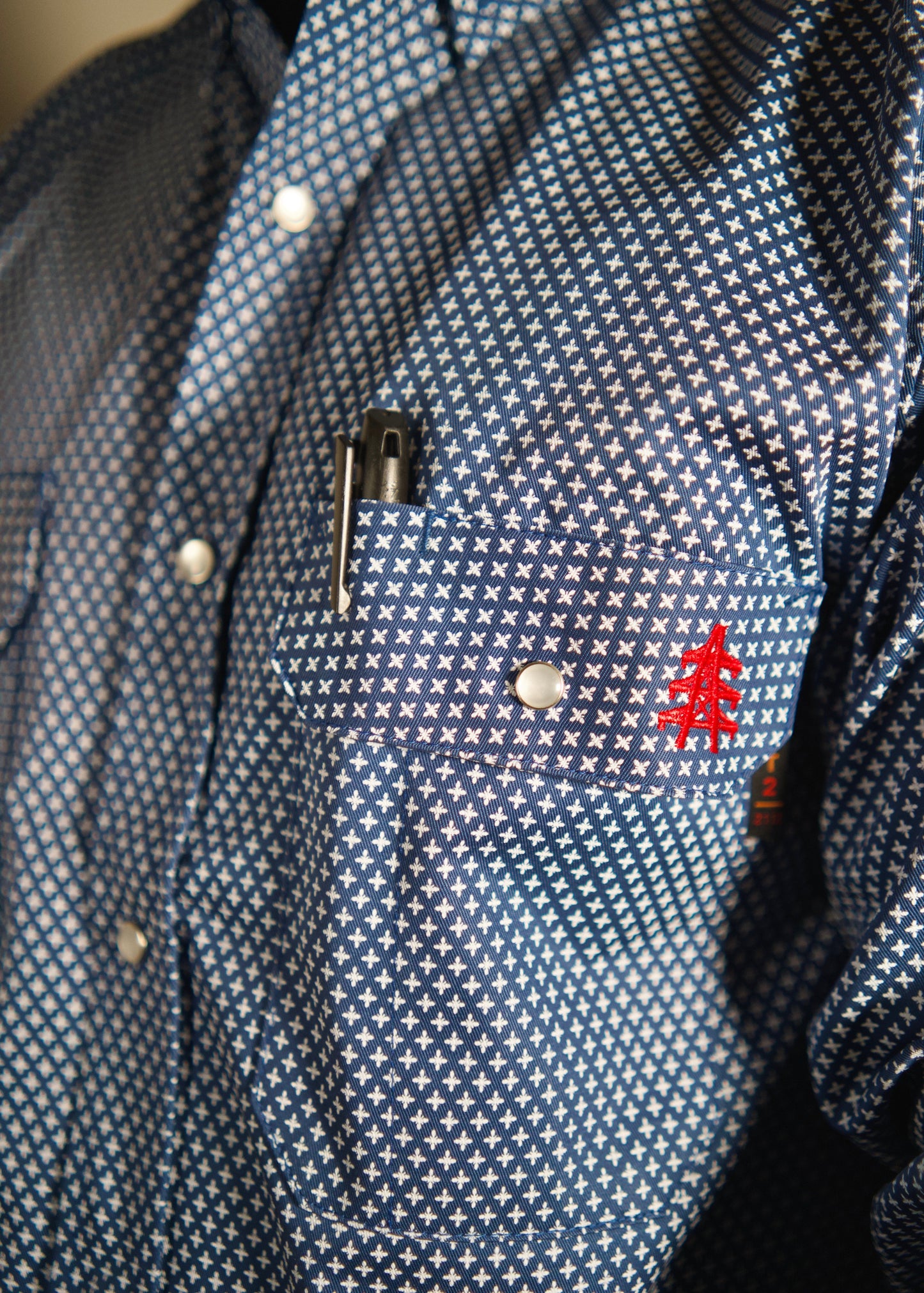 Camisa de trabajo FR Pearl Snap - Honor Navy