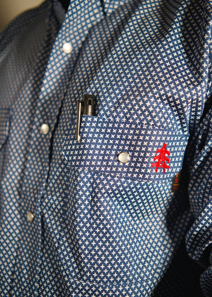 Camisa de trabajo FR Pearl Snap - Honor Navy