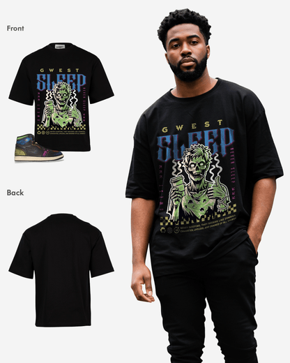 G-West Never Sleep Oversized T-Shirt Mens