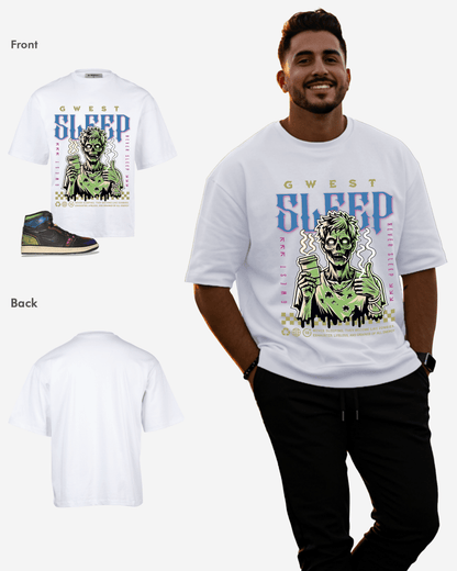 G-West Never Sleep Oversized T-Shirt Mens