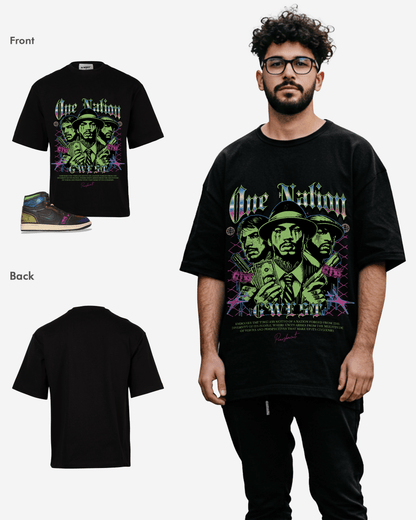 G-West One Nation Oversized T-Shirt Mens