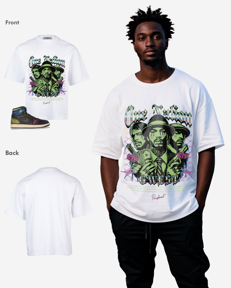 G-West One Nation Oversized T-Shirt Mens