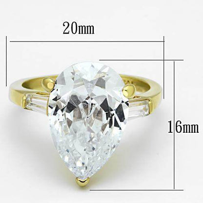 VacationGrabs Pear Shaped Gold Engagement Ring