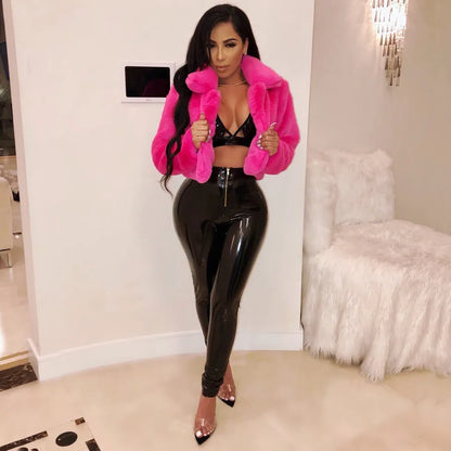 women's fashion solid color placket coat jacket