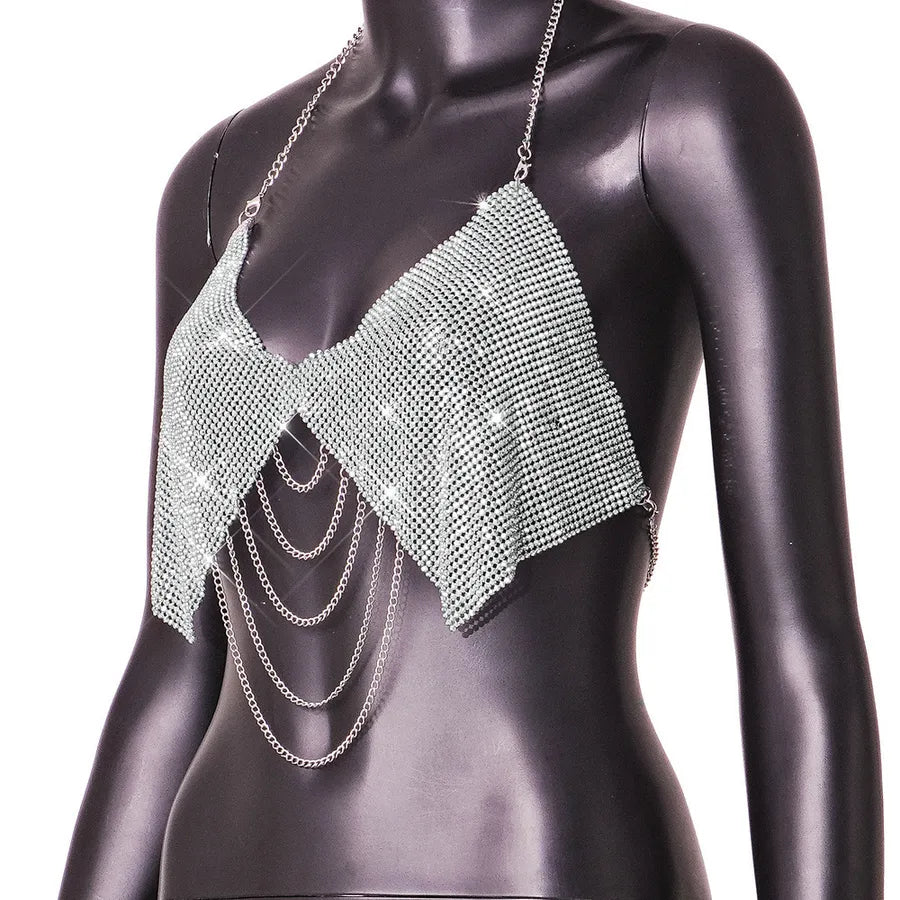 women's camisole tank tops metal backless sexy romantic streetwear solid color