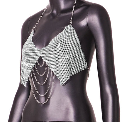 women's camisole tank tops metal backless sexy romantic streetwear solid color