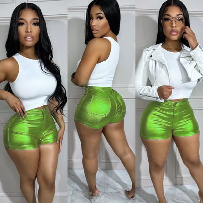 women's street sexy solid color shorts shorts