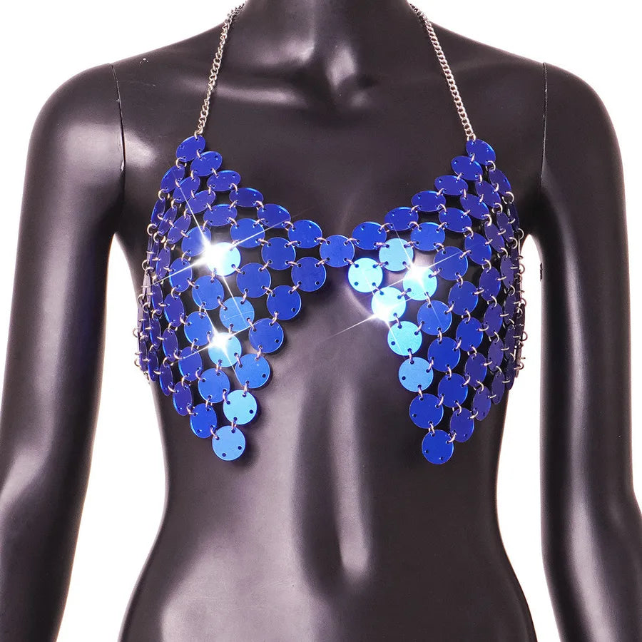 women's bandeau tank tops patchwork backless sexy heart shape