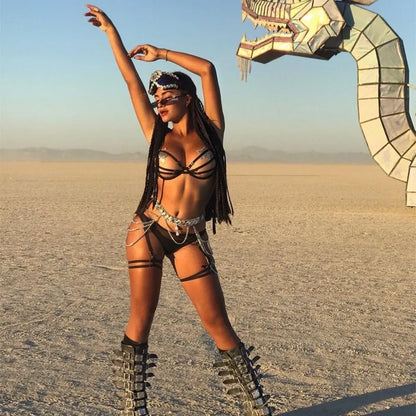 Jewelry Summer Sexy Simple Fashion Acrylic Multi-layer Alloy Chain Accessories Waist Chain Body Chain