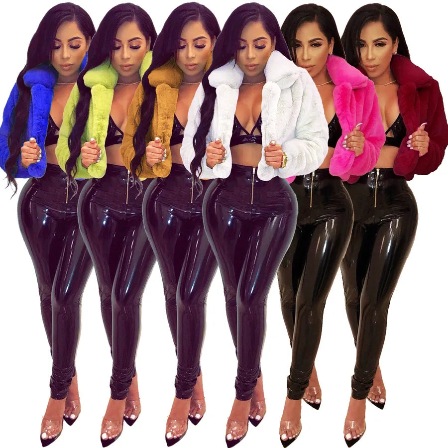 women's fashion solid color placket coat jacket