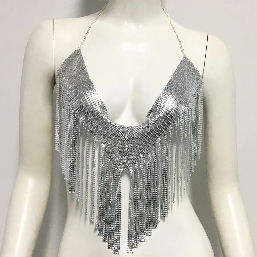 women's camisole tank tops tassel sexy solid color