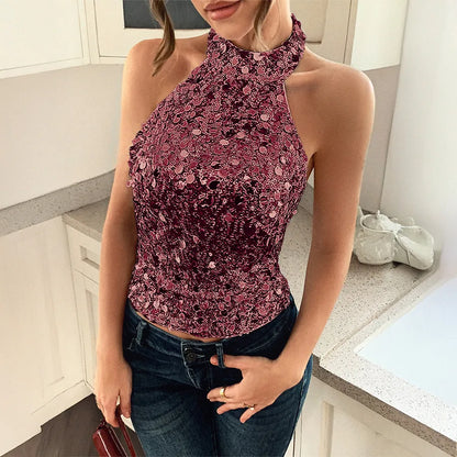 Sequin Glitter Tank Top