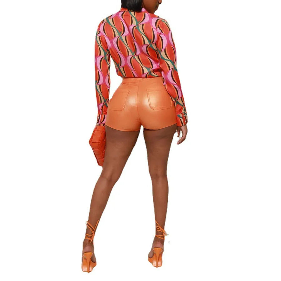 women's street sexy solid color shorts shorts