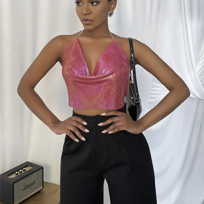 women's vest tank tops sexy solid color