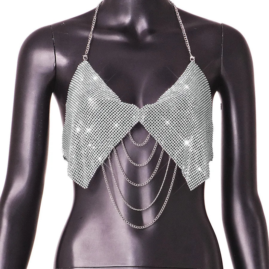 women's camisole tank tops metal backless sexy romantic streetwear solid color