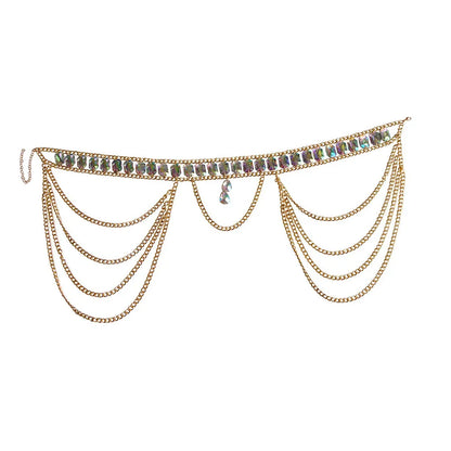 Jewelry Summer Sexy Simple Fashion Acrylic Multi-layer Alloy Chain Accessories Waist Chain Body Chain