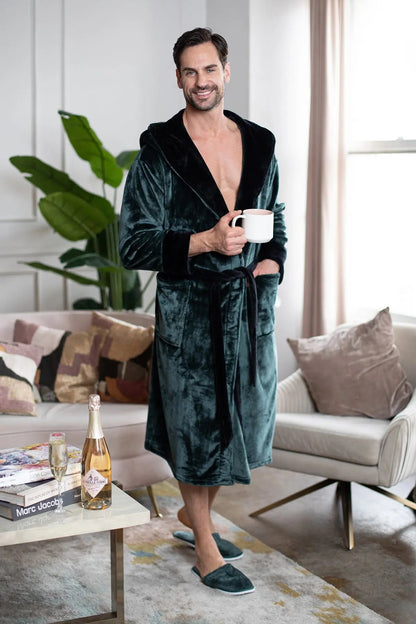 Bata con capucha para hombre: suavidad ultrasuave y comodidad para uso diario