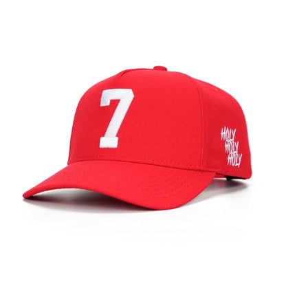 ‘7’ Premium SnapBack - Red/White