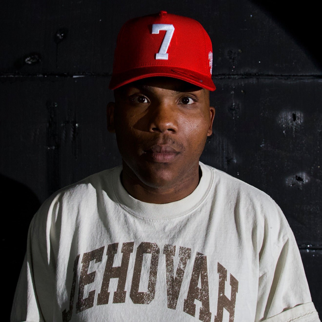 ‘7’ Premium SnapBack - Red/White