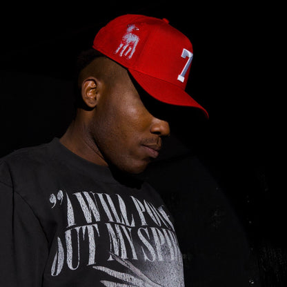 ‘7’ Premium SnapBack - Red/White