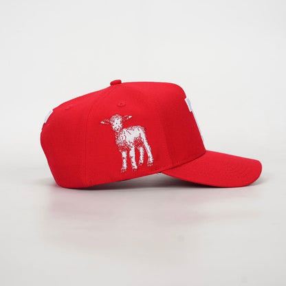 ‘7’ Premium SnapBack - Red/White