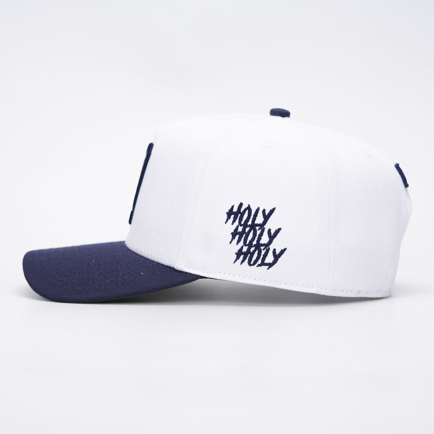 ‘7’ Premium SnapBack - White/Navy