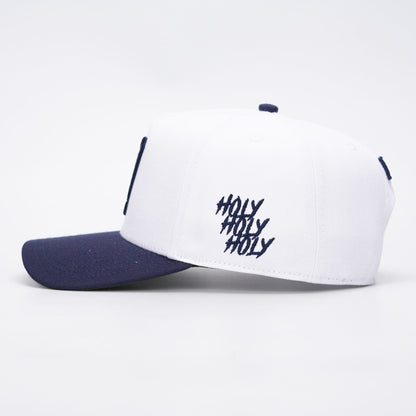 ‘7’ Premium SnapBack - White/Navy