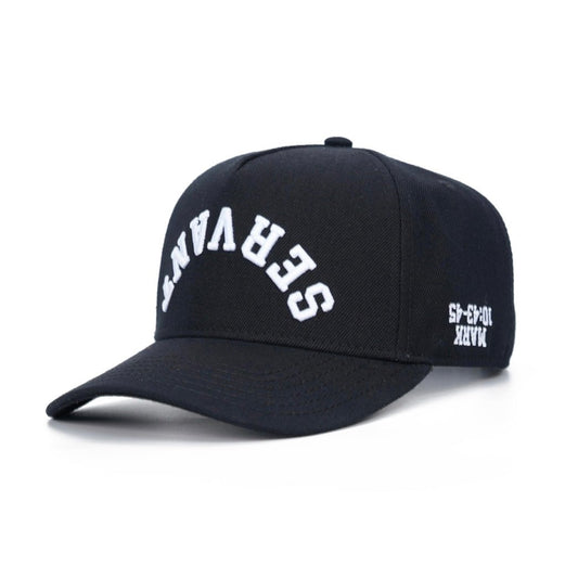 ‘SERVANT’ Premium SnapBack - Black/White