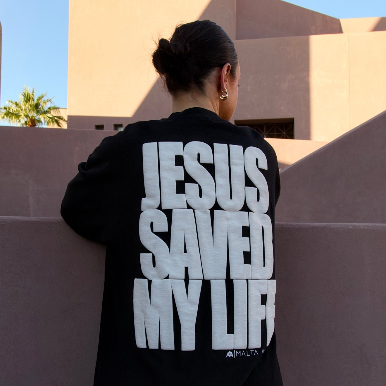 [PRE-ORDER - SHIPS JANUARY 23RD] Jesus Saved My Life PUFF PRINT - Black