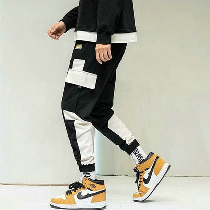 Streetwear Pockets Men's Jogger Pants Hip Hop Sweatpants Joggers Trousers Tactical Mens Pants Cargo Harem Pants Men