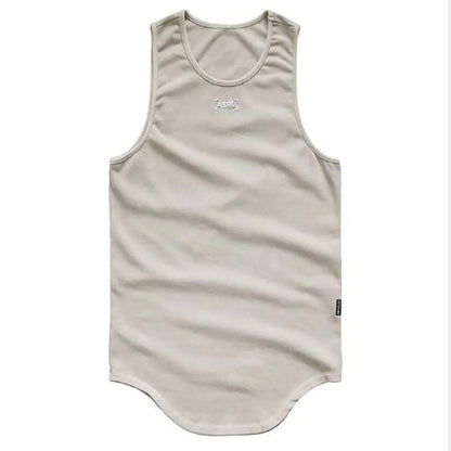 Men's Solid Color Summer Cotton Sport Tank Tops
