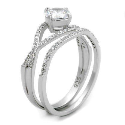 Anillo de compromiso de plata esterlina VacationGrabs para mujer