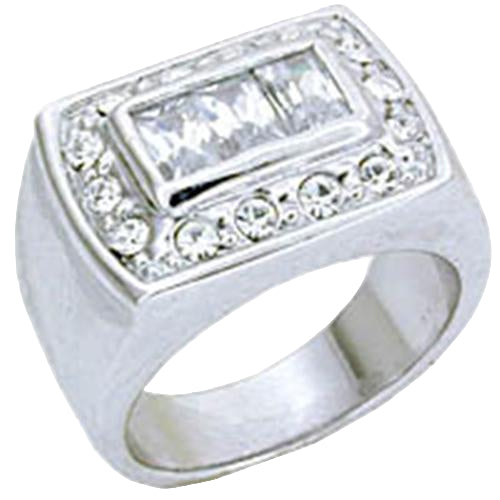 Anillo de plata de ley VacationGrabs para hombre