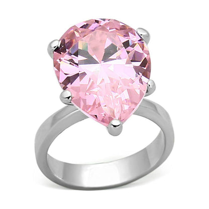 Anillo de lágrima de plata esterlina VacationGrabs para mujer