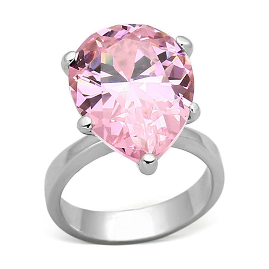 Anillo de lágrima de plata esterlina VacationGrabs para mujer