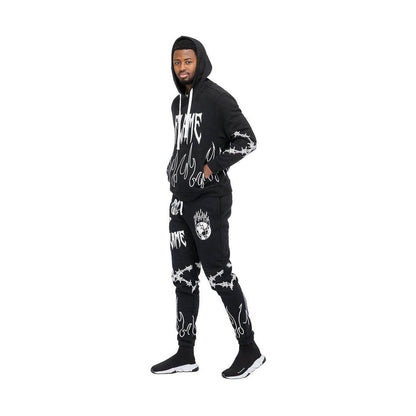 男士時尚度假運動套裝兩件套