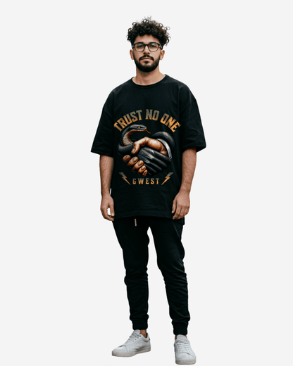 G-West Trust No One Oversized T-Shirt Mens