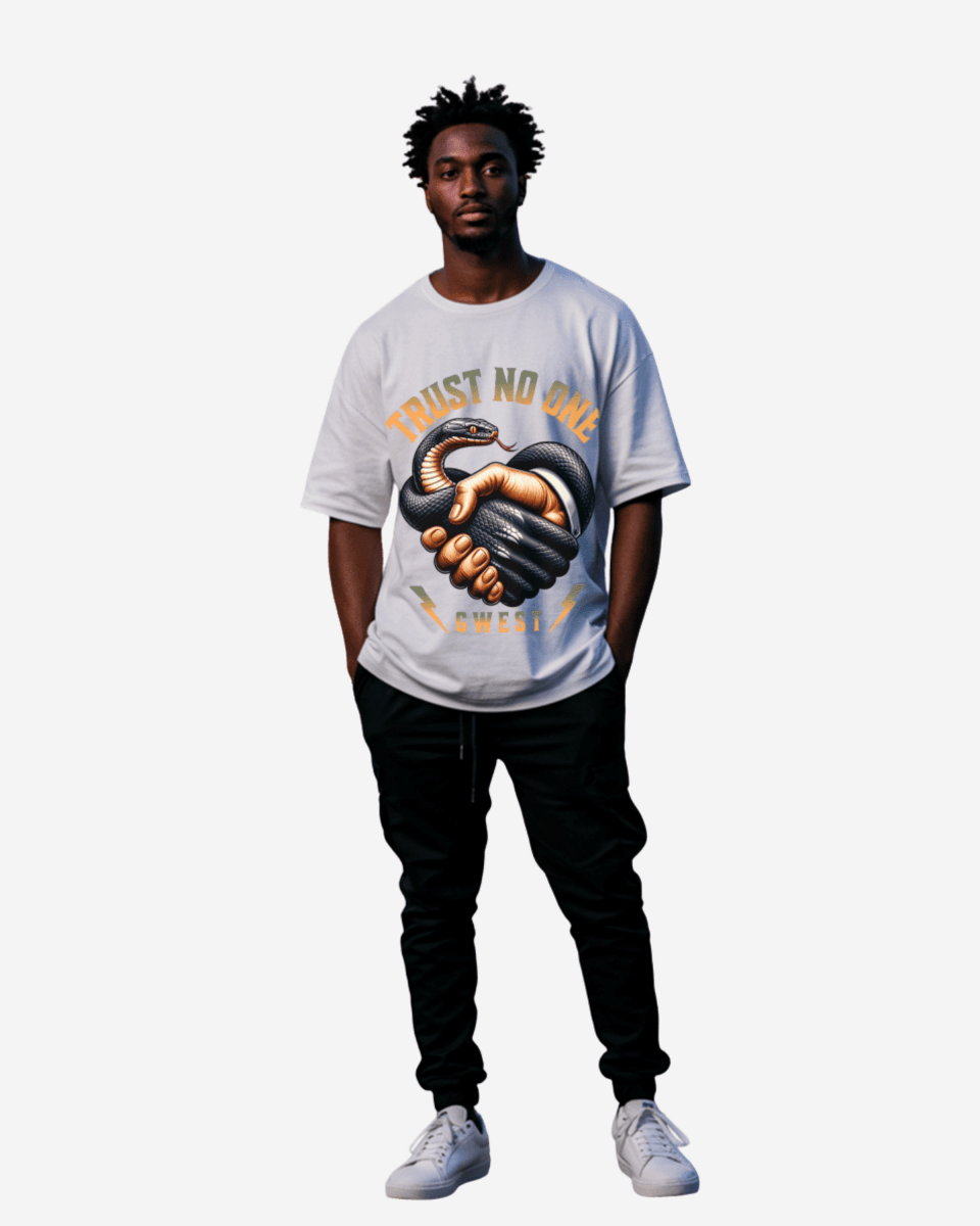 G-West Trust No One Oversized T-Shirt Mens