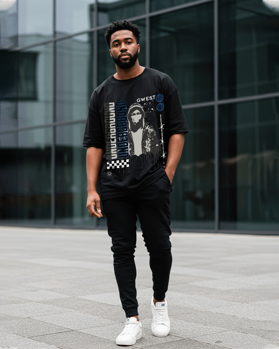 G West Underground Oversized Men's T-Shirt