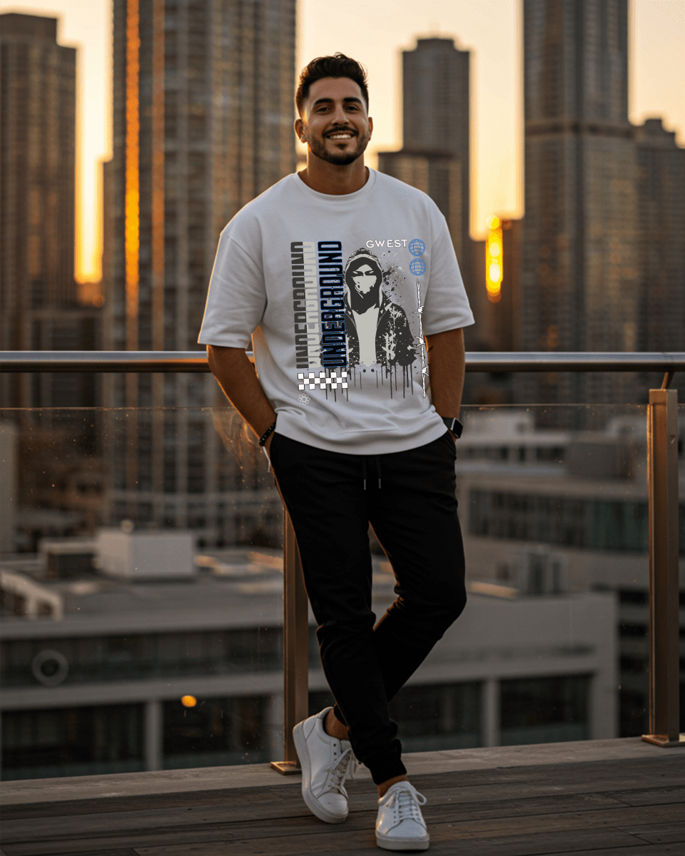 G West Underground Oversized Men's T-Shirt