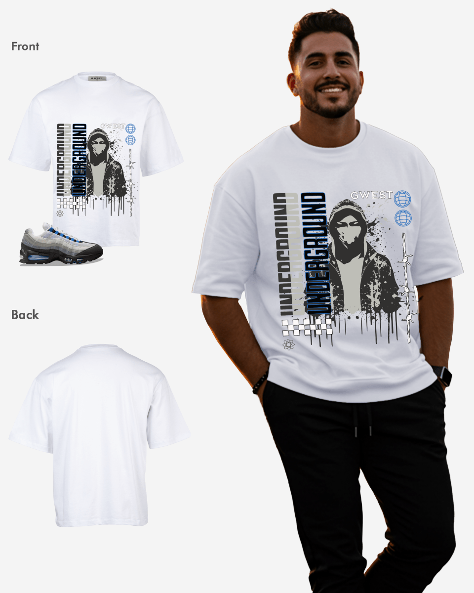 G West Underground Oversized Men's T-Shirt