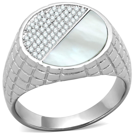VacationGrabs Unique Sterling Silver Mens Ring