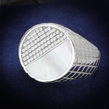 Anillo único de plata de ley para hombre de VacationGrabs