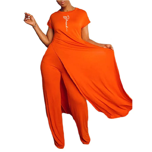 Conjunto informal de dos piezas de pantalón de manga corta